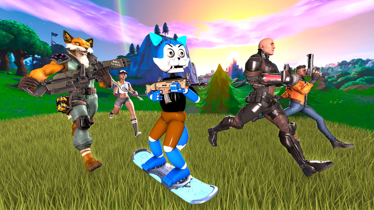 Fortnite Oc about to knock down another team (SFM OC+fortnite) by brantdisney on ...