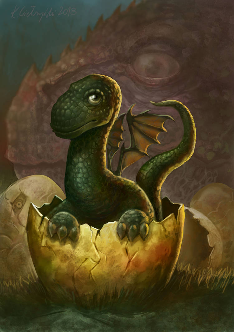 Baby Dragon by gielczynski