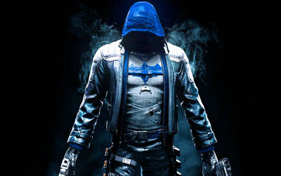 Batman Arkham Knight Red Hood : Blue Edition