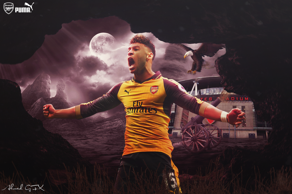 Alex Oxlade Chamberlain Wallpaper 2016/17 by AhmedGFX-DZ on DeviantArt