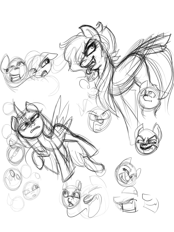 Doodle Dump: Random Pony Expressions