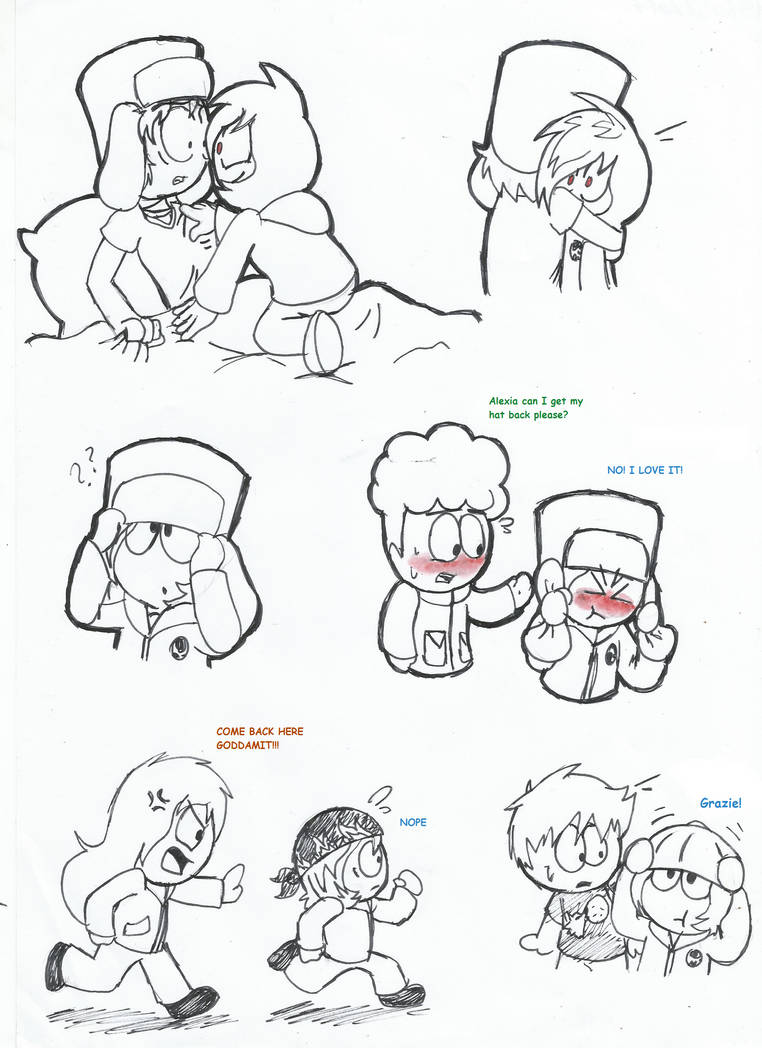 Doodles back and white (south park) by xXKitshimeXx on DeviantArt