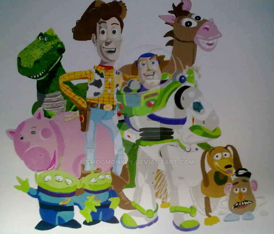 Toy story wall mural by Smogmonkey on DeviantArt