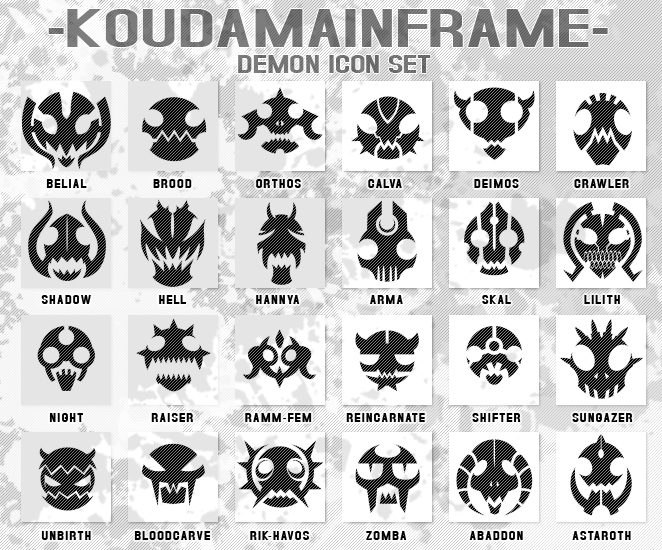 Demon Element Icon Icon set - Demon by koudamainframe on DeviantArt