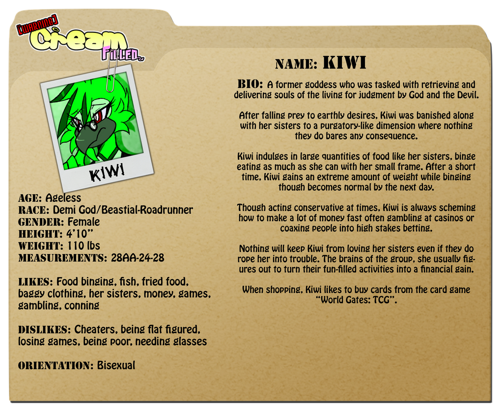Character Bio Kiwi By Viroveteruscy On Deviantart