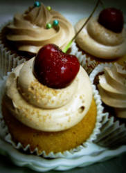 Cherry cup cake
