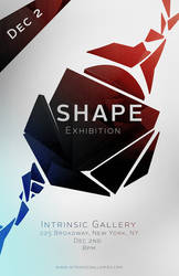 SCAD Poster Challenge Entry: Shape Exhibition