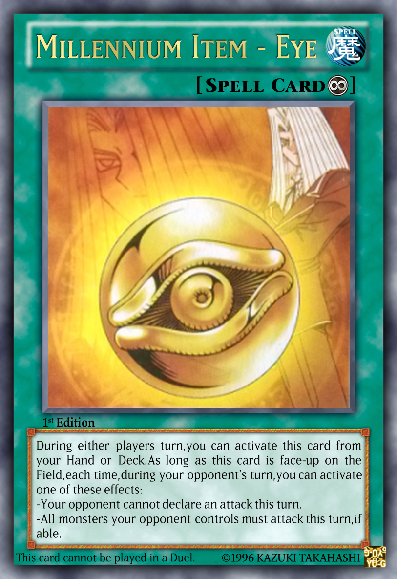 yugioh millennium items cards yugi and the 7 Millenium items - Casual Cards