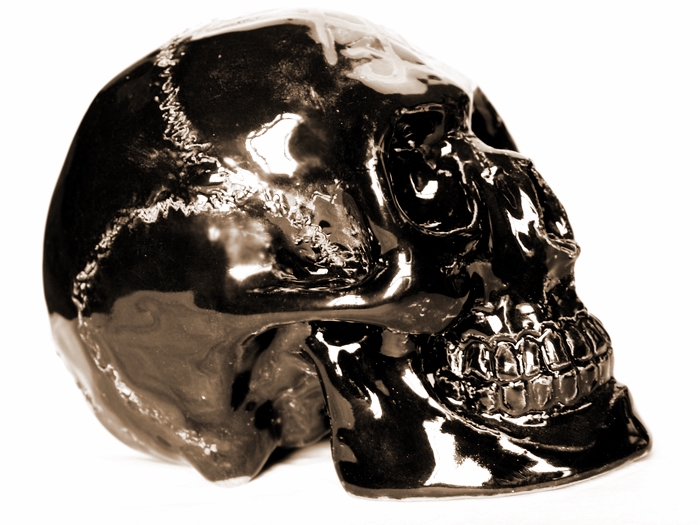 Custom Skull glazed