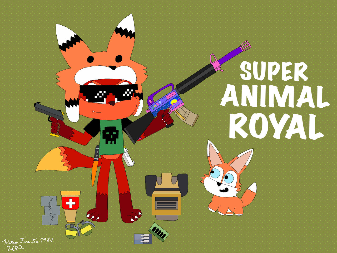 My Super Animal Royale Character by RetroFireFox1984 on DeviantArt