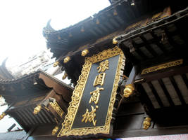 Chinese golden callygraphy