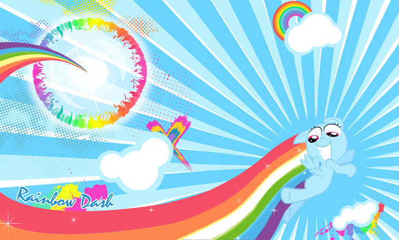 Rainbow Dash Filly Wall