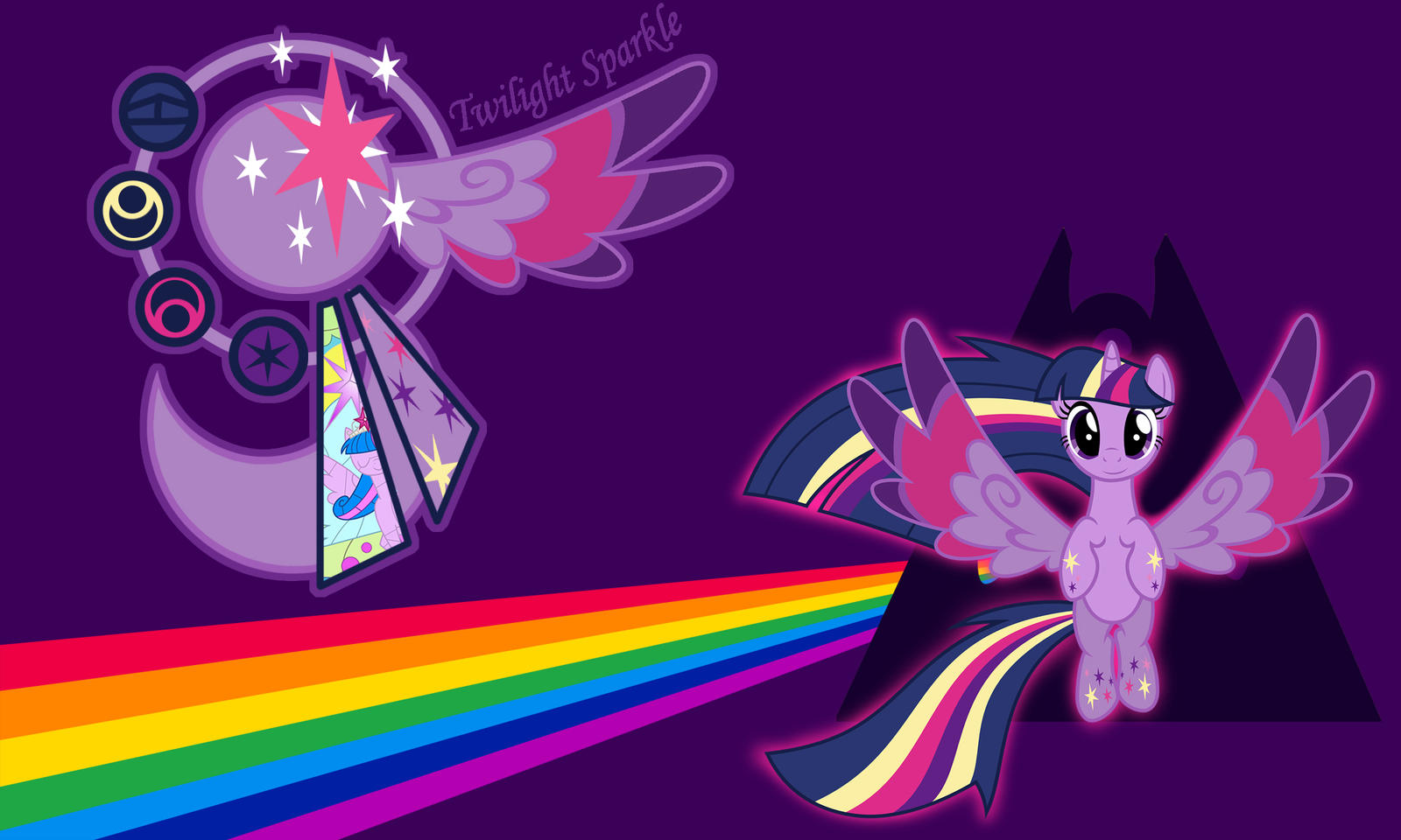 Twilight Sparkle Rainbow Wall