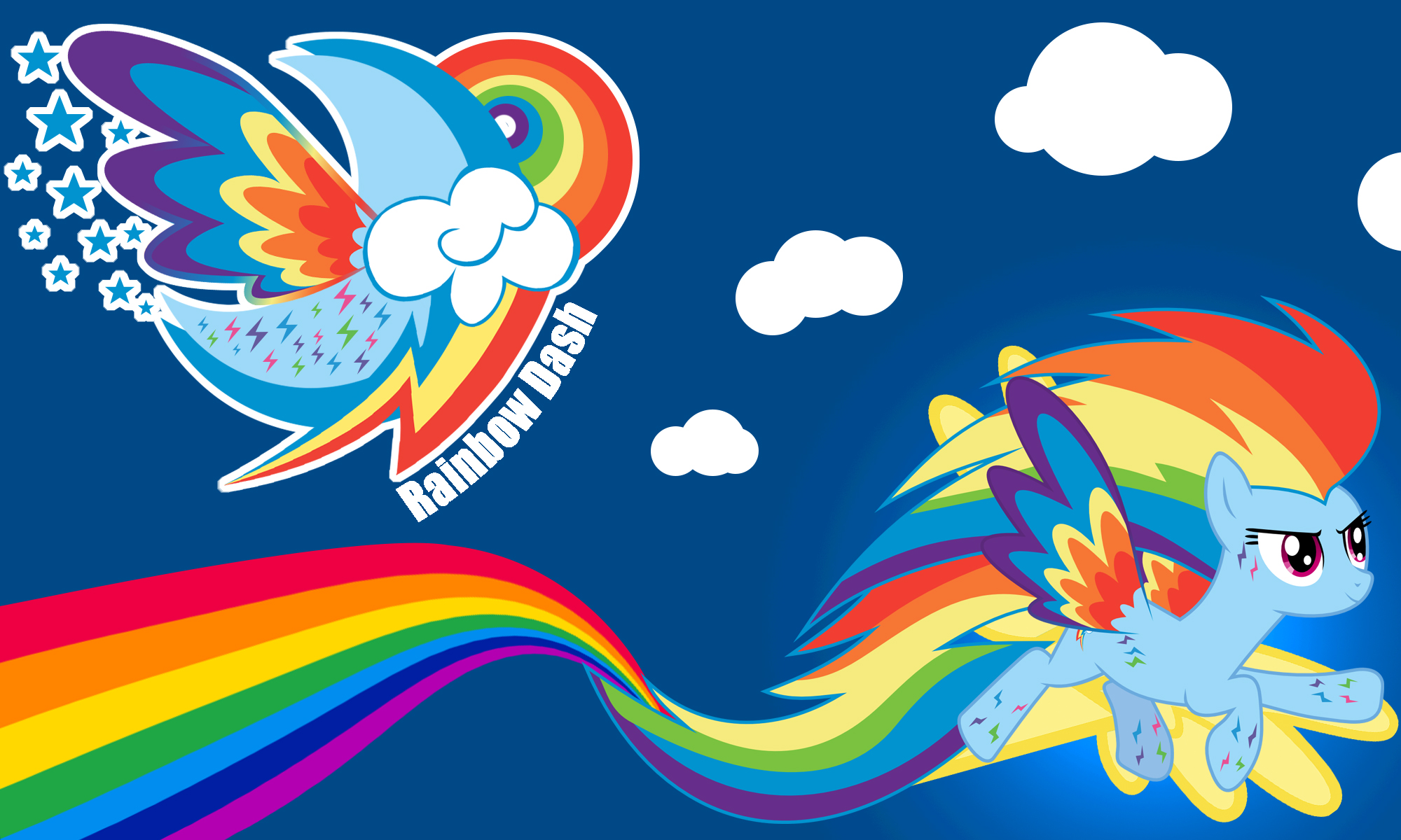 Rainbow Dash Rainbow Wall