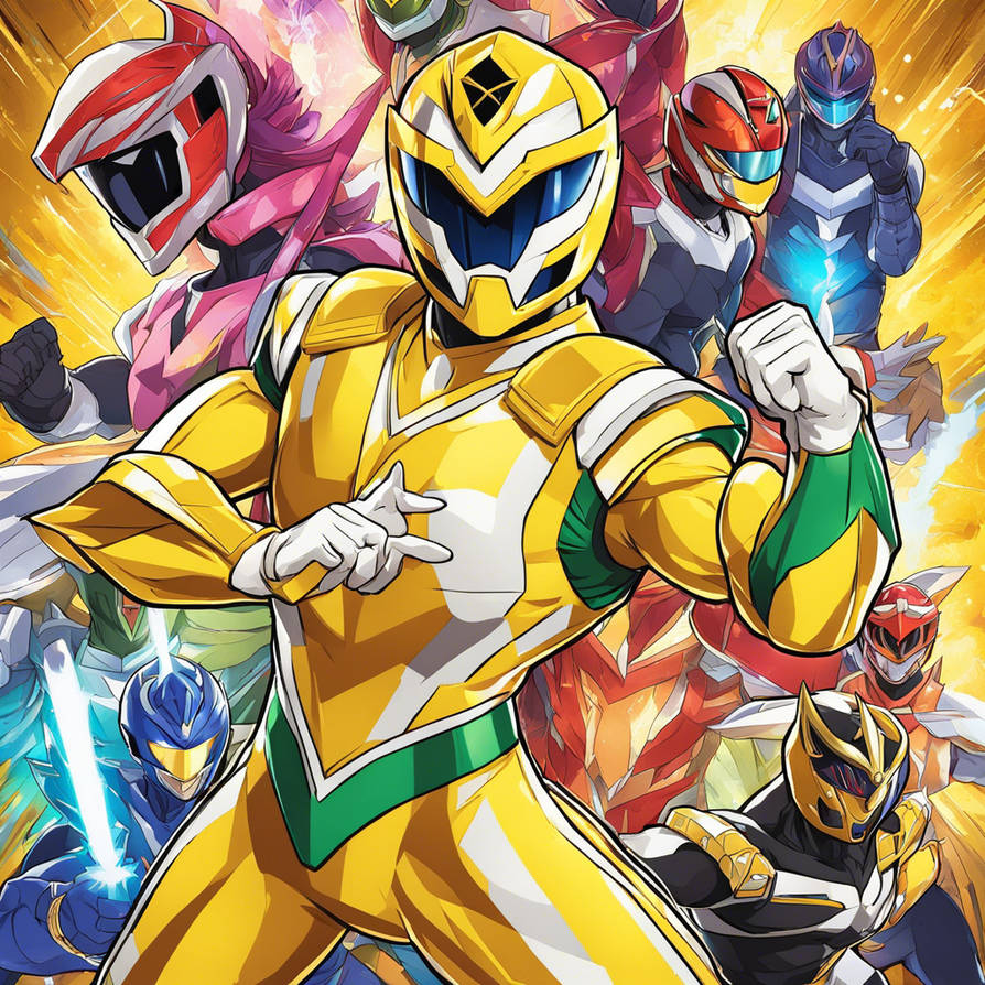 Mewing Power Rangers Yellow Mystic Ranger by aioros851212 on DeviantArt
