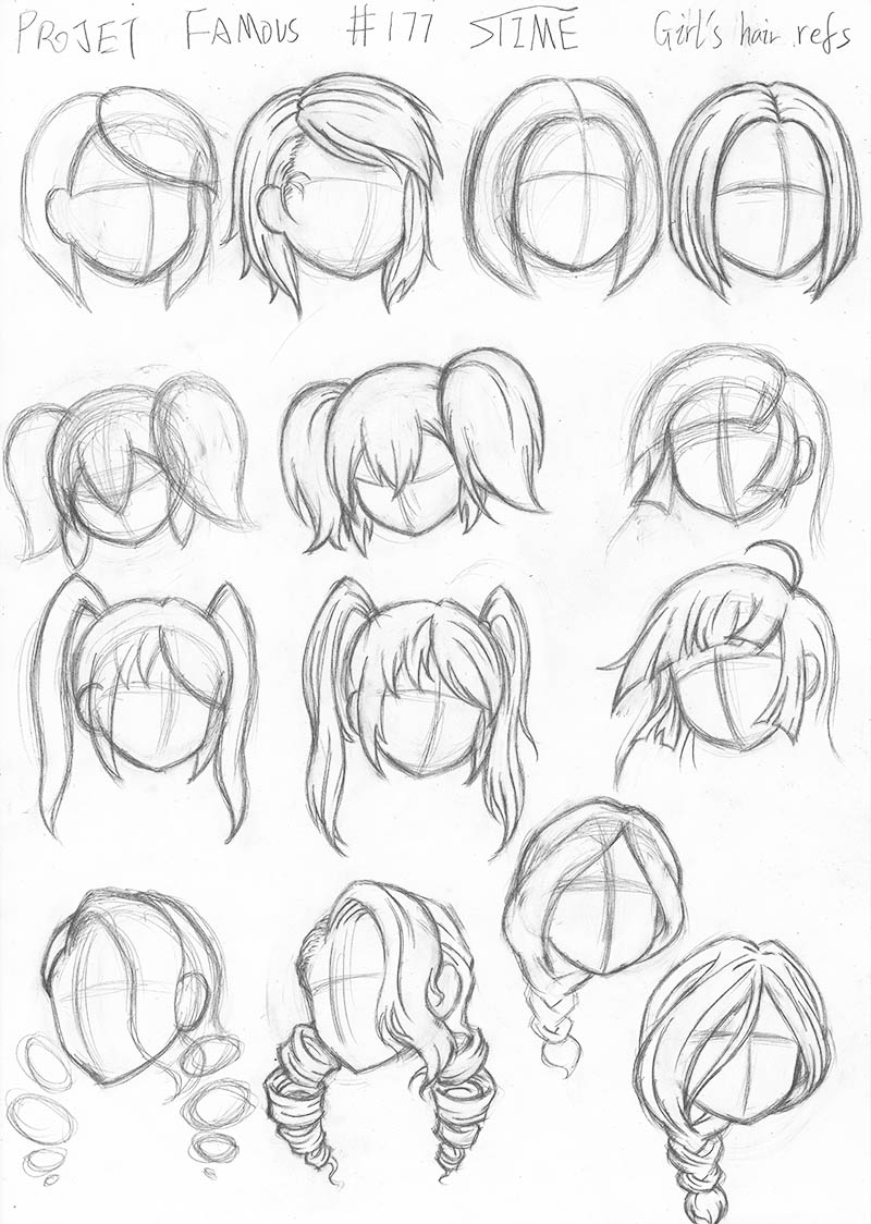 Hair Reference 1 by Disaya on DeviantArt