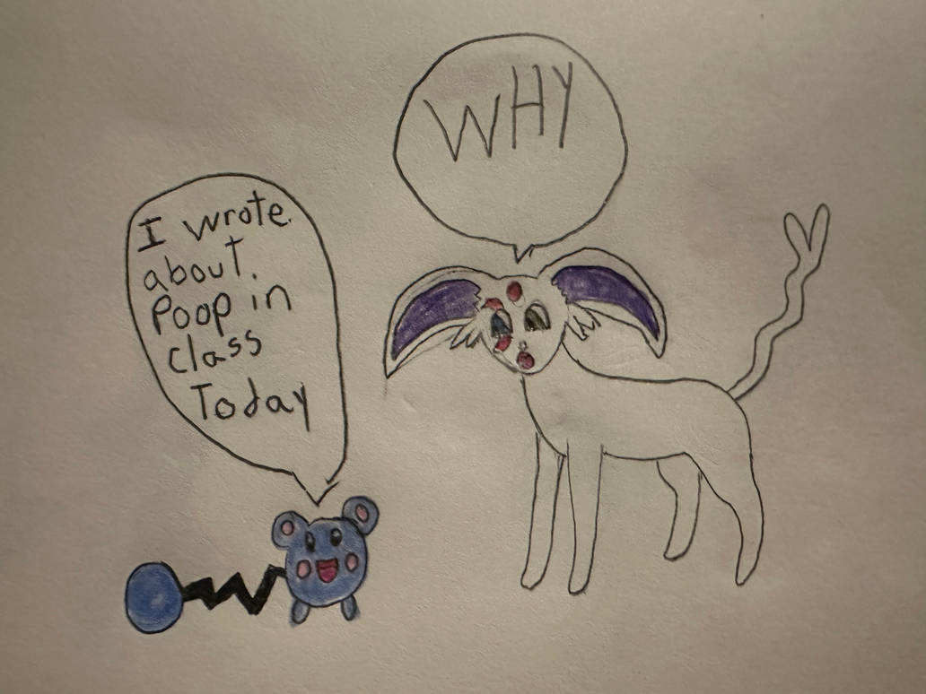 Writing about poop by GhostTheEspeon on DeviantArt