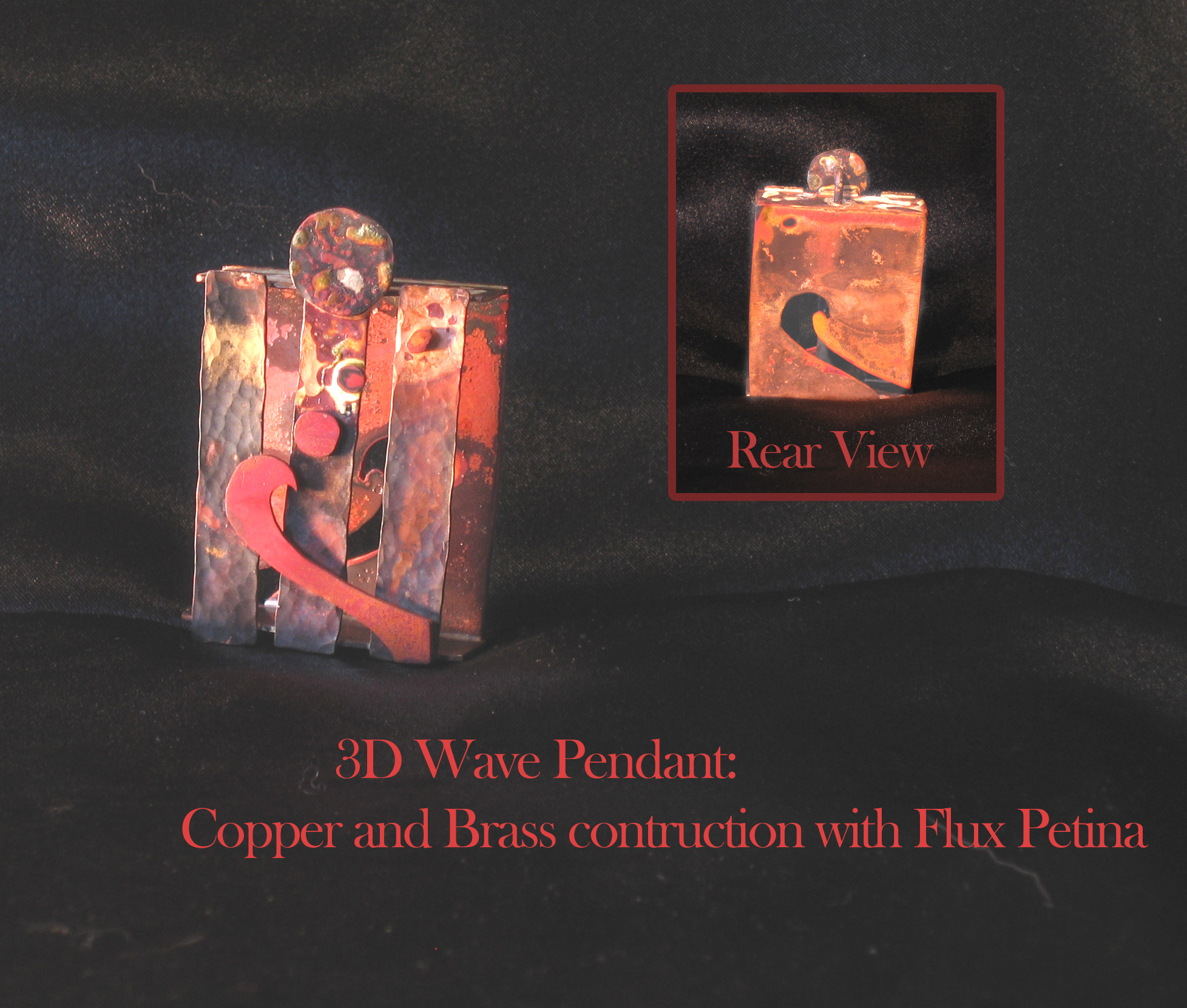 3D Wave Pendant