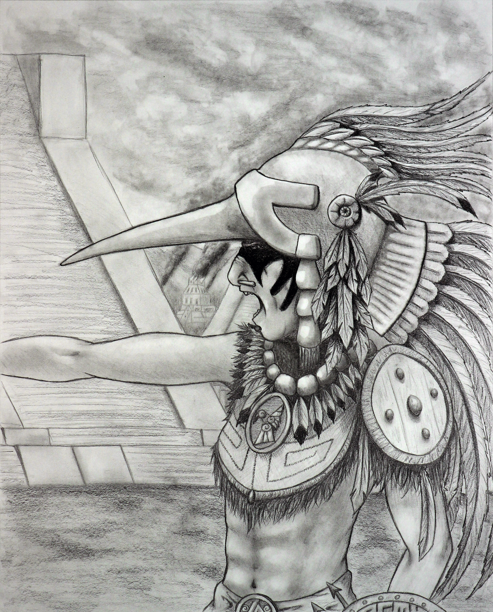 Huitzilopochtli Aztec God Of War By TheAnonymousA On.