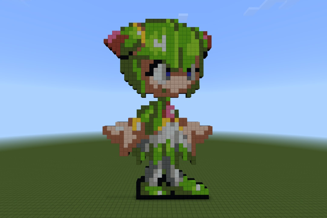 Minecraft Pixel Art: Cosmo the Seedrian by EmeraldPlayer2989 on DeviantArt