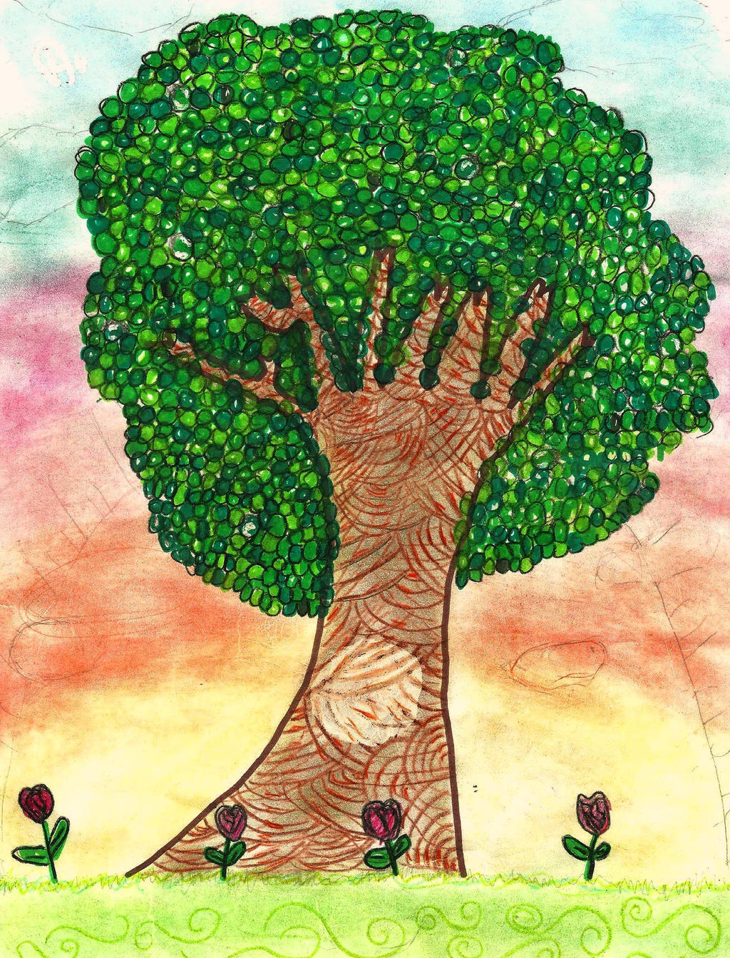 dibujo atardecer by leuqra on DeviantArt dibujo atardecer by leuqra on DeviantArt