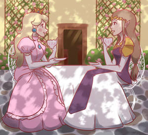 Tea Time With Peach and Zelda