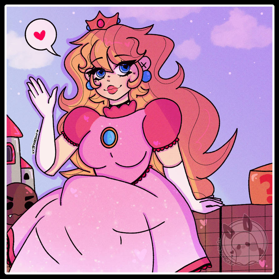 : She's just Peachy [SMB: Princess Peach] : by snafflebun on DeviantArt