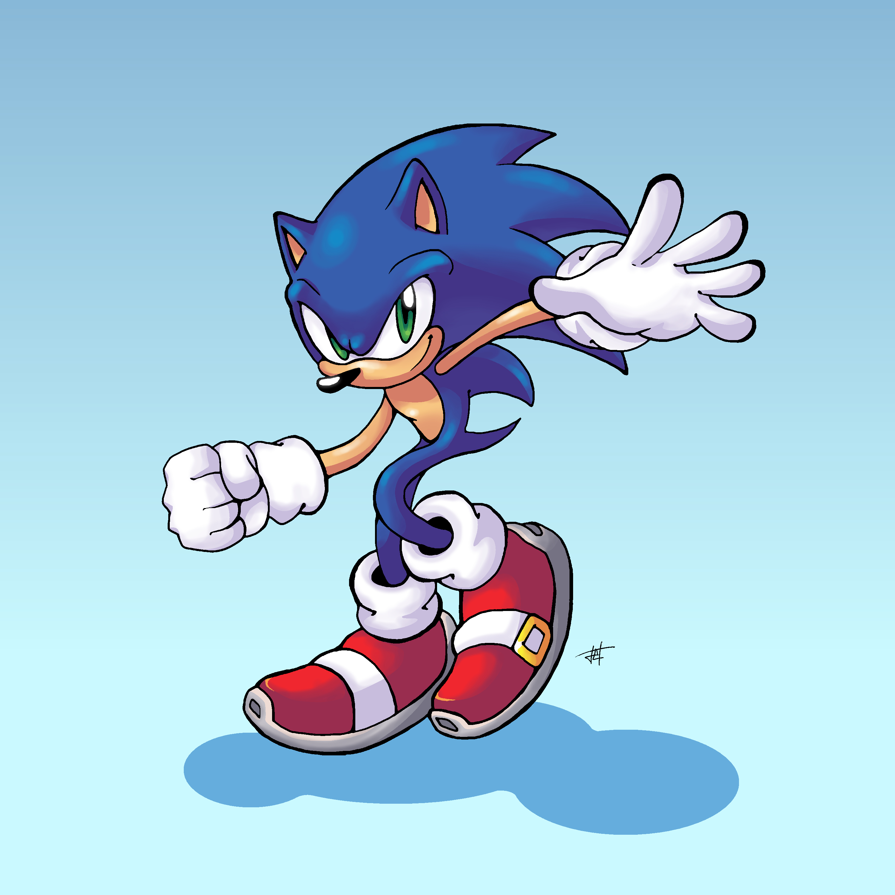 Classic sonic drawing.png - Fan Art & Comics - Sonic Stadium