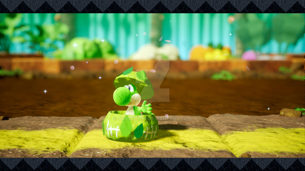 Yoshi (Screenshot) - Yoshi's Crafted World by Rubychu96 on DeviantArt