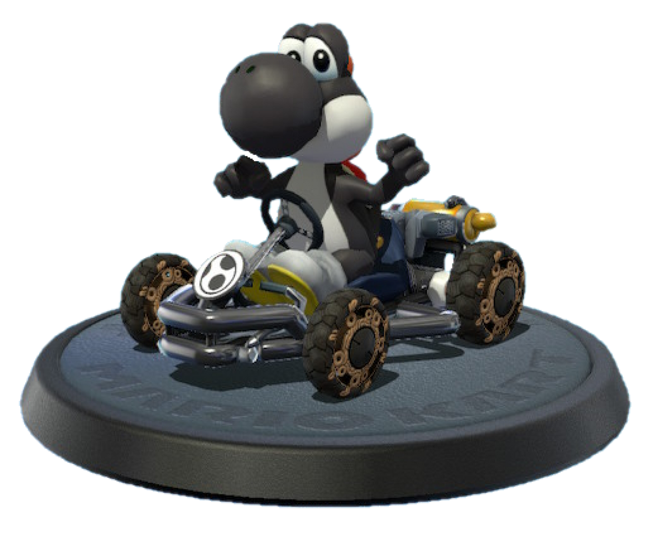Black Yoshi (Mario Kart 8 Deluxe) by Rubychu96 on DeviantArt
