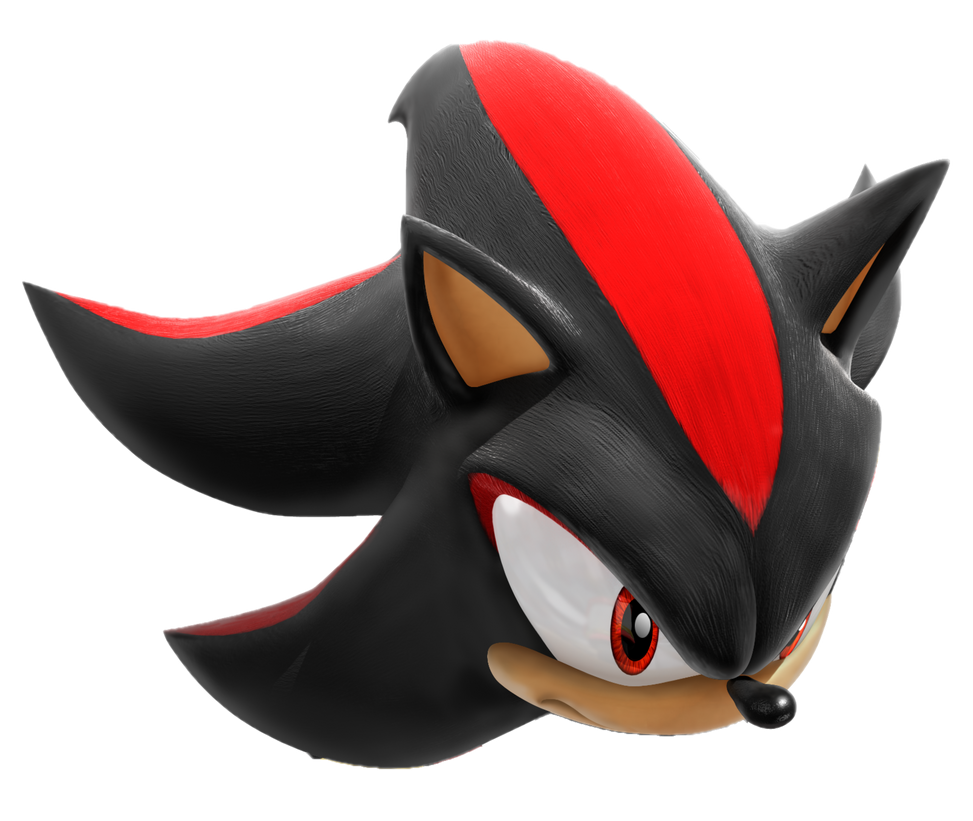 Shadow the Hedgehog's Head by Rubychu96 on DeviantArt