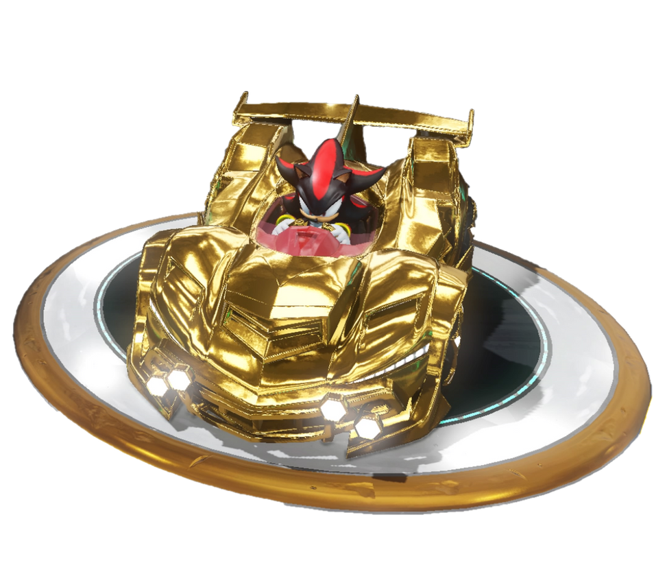 Shadow (Gold Kart) - Team Sonic Racing by Rubychu96 on DeviantArt