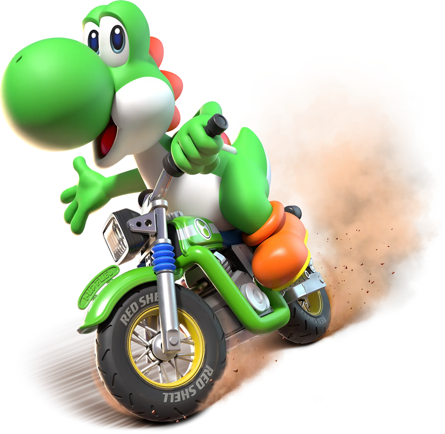 Yoshi Racing Game Yoshi - Mario Kart World by Rubychu96 on DeviantArt