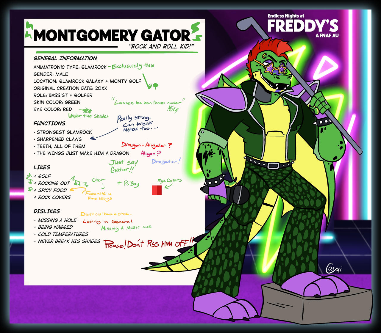 Montgomery Gator by CosmiisChillin on DeviantArt