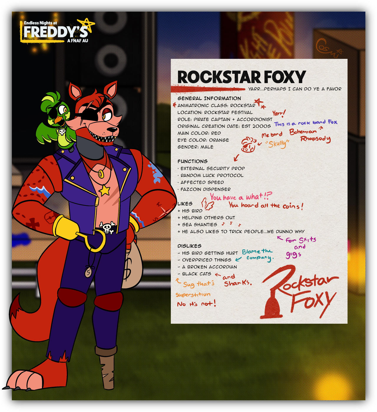 Rockstar Foxy by CosmiisChillin on DeviantArt