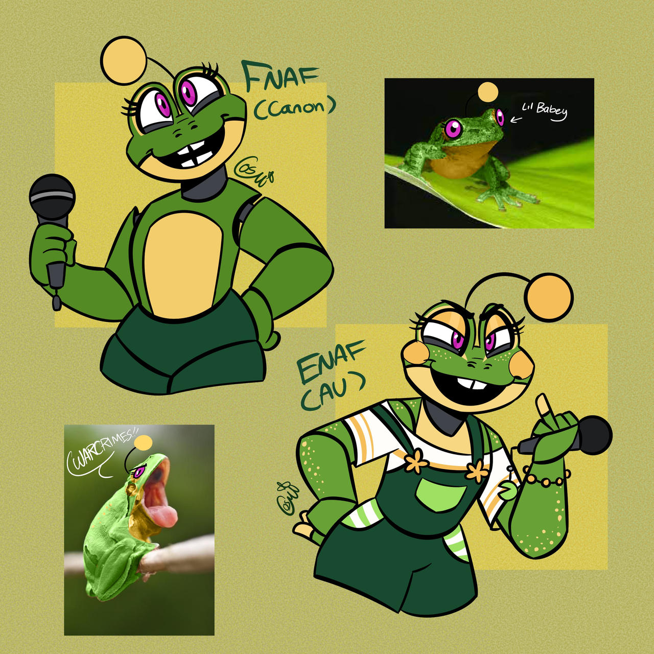 Happy Frog in FNAF vs ENAF by CosmiisChillin on DeviantArt