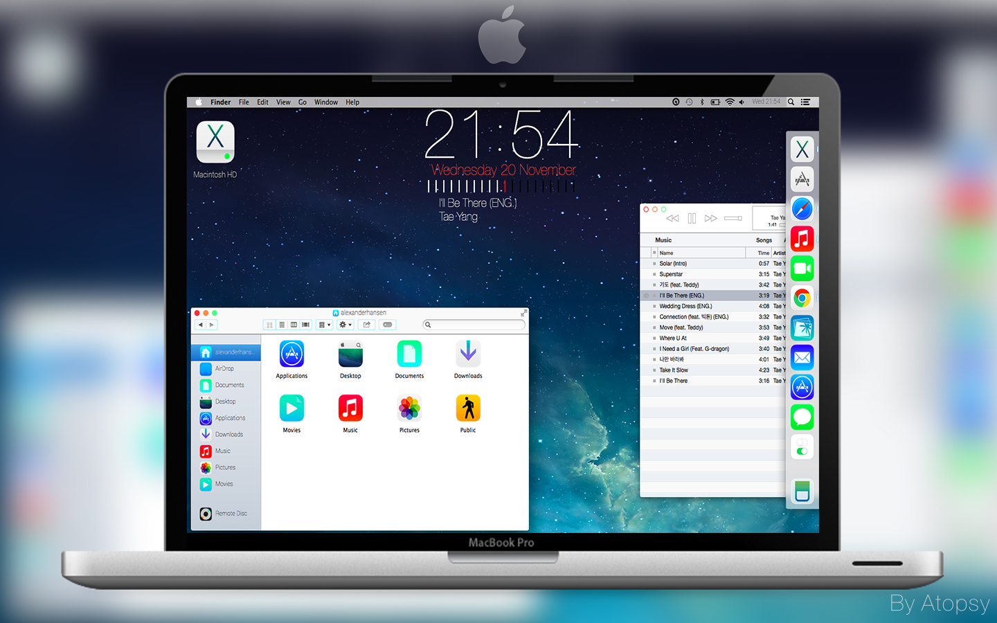 Mac iOS 7 Desktop Update