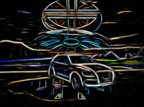 Neon Car Art