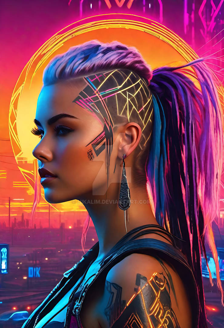 Cyberpunk Girl Wallpaper by Zamonelli on DeviantArt