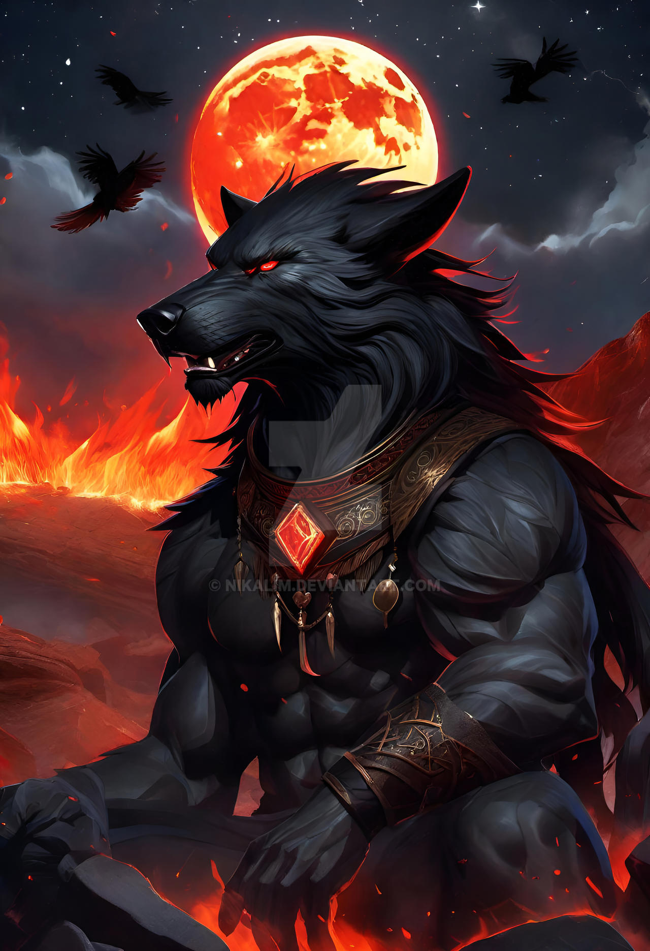Werewolf In Fire - Img 0129 by NikaLim on DeviantArt
