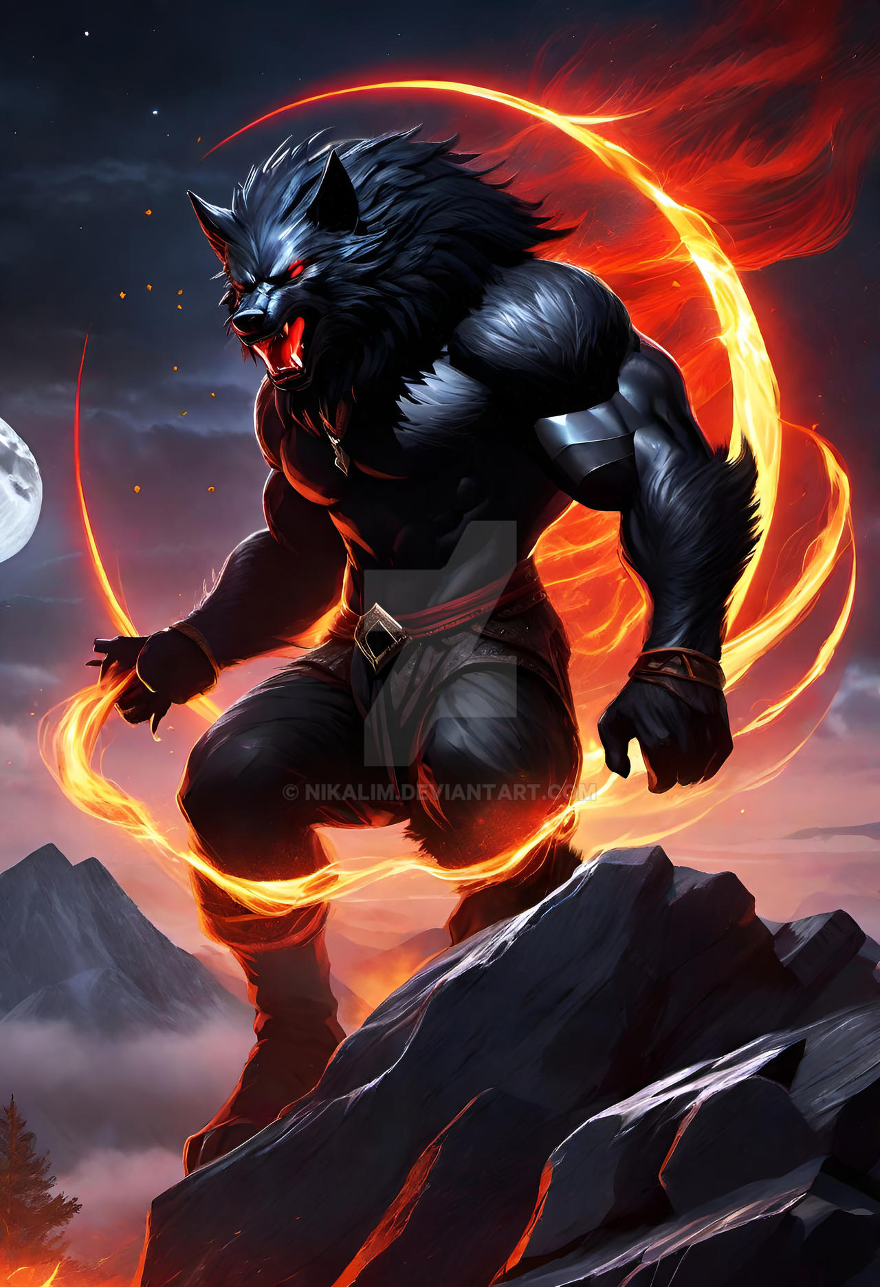 Werewolf In Fire - Img 0136 by NikaLim on DeviantArt