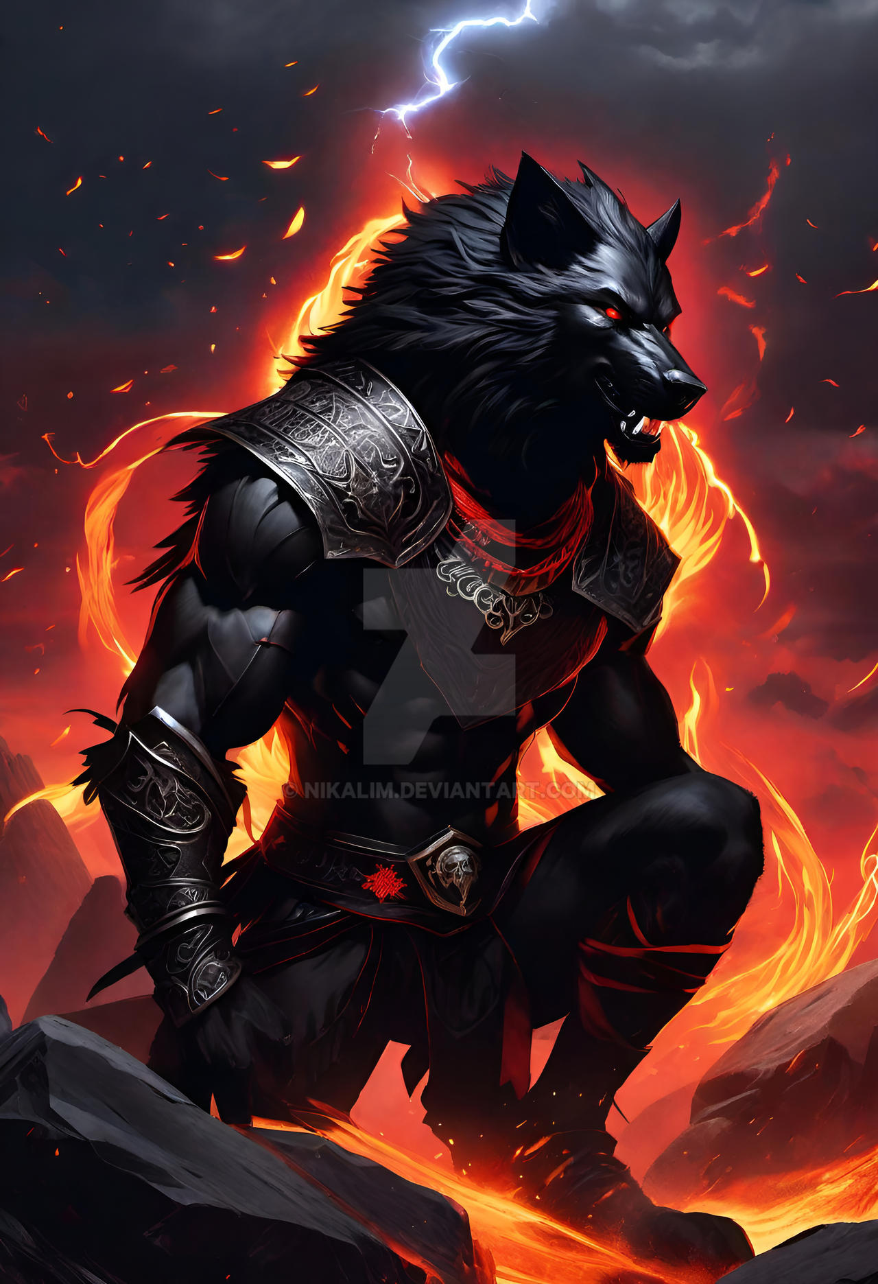 Werewolf In Fire - Img 0137 by NikaLim on DeviantArt