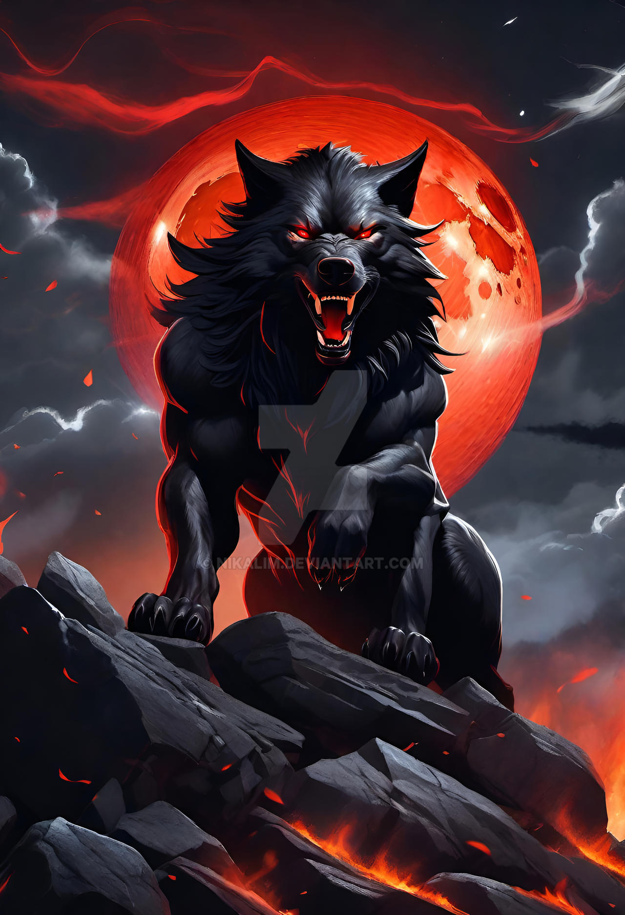 Werewolf In Fire - Img 0138 by NikaLim on DeviantArt