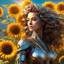 Sunflower Woman Portrait -img 0212
