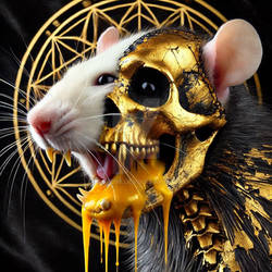 Rat Skull Art 3