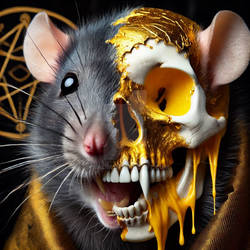 Rat Skull Art 5