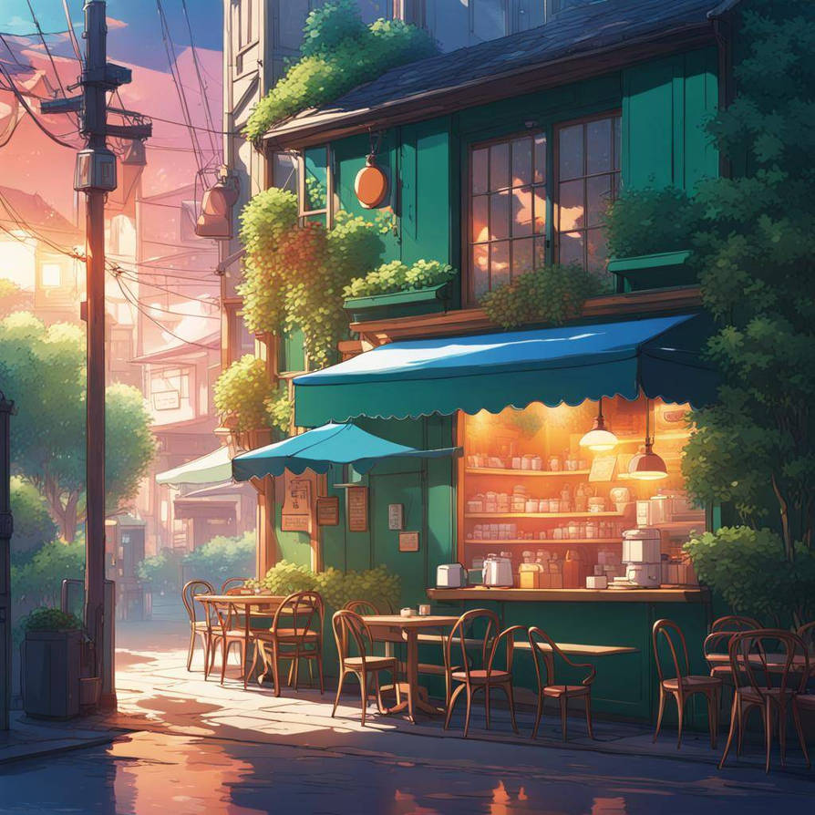 Cosy Cafe by JonnyCsn on DeviantArt
