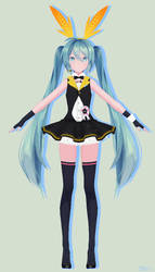 [MMD] Sour Miku {My Dear Bunny} ~ Wip 1