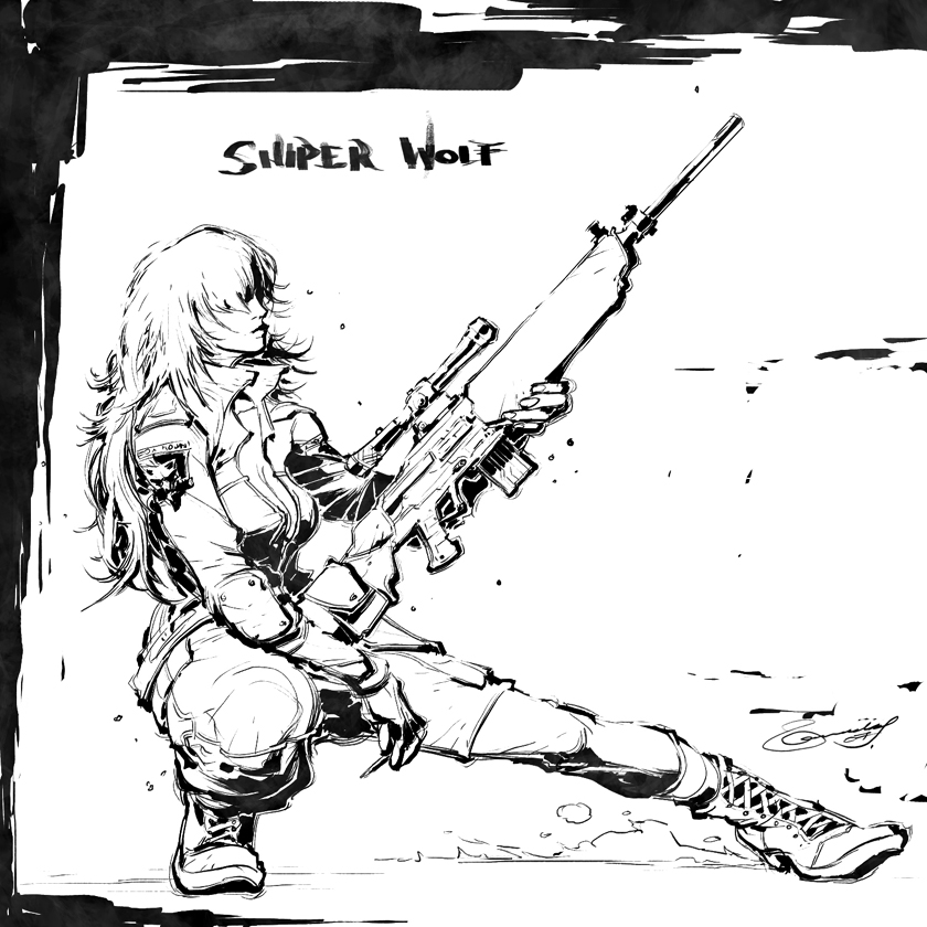 Sniper Wolf lineart