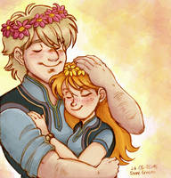 Kristoff and Anna Flowercrowns